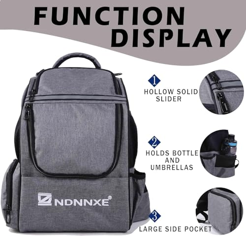 image for CapsLock Disc Golf Bag, Disc Golf Backpack with 26+ Disc Capacity, Dur