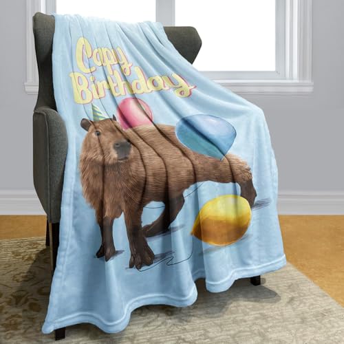 Plaid Capybara couverture polaire chaude et douce 152 x 203 cm - 2