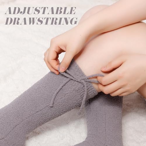 Image of Heated Slipper Socks with Grips for Women, Cozy and Warm Socks Winter Soft Fuzzy Ladies Slipper Socks Non Slip with Battery by V.Step
