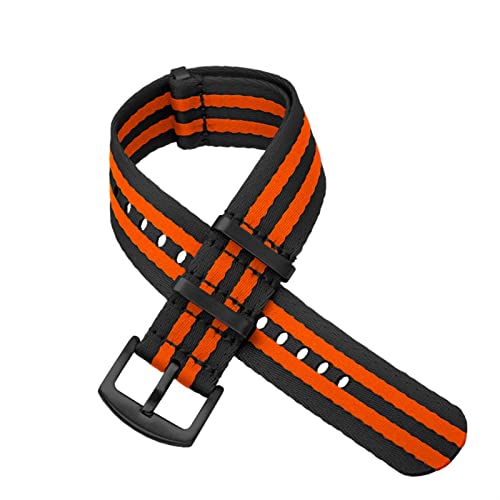 Bracelet montre NATO nylon anti irritation pour Omega et Seiko 22mm A18