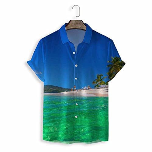 Chemise de plage pour hommes fluide et légère contre la chaleur d'été