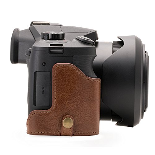 Megagear Leica V-Lux (Typ 114) Ever Ready Genuine Leather Camera Case And Strap, With Battery Access - Dark Brown - Mg550 #TOP7