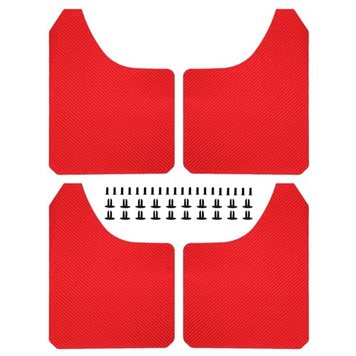 Garde-Boue pour Toyota Tacoma Tundra en fibre de carbone rouge 4 pièces