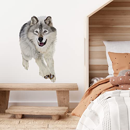Vinilo decorativo Running Wolf de RoyoLam 40x60 cm miniatura 3