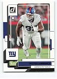 2022 DONRUSS #166 DEXTER LAWRENCE NEW YORK GIANTS FOOTBALL OFFICIAL TRADING CARD OF NFL