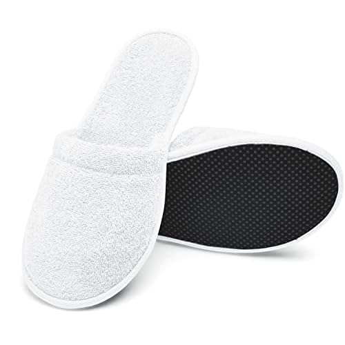 Arus Badepantoletten, 1 Paar, Schuhgröße 43-46, Gäste-Pantoffeln, Duschschlappen, Badelatschen, Frottee-Slipper, Weiß SL-WH-2 5 Arus Badepantoletten, 1 Paar, Schuhgröße 43-46, Gäste-Pantoffeln, Duschschlappen, Badelatschen, Frottee-Slipper, Weiß SL-WH-2