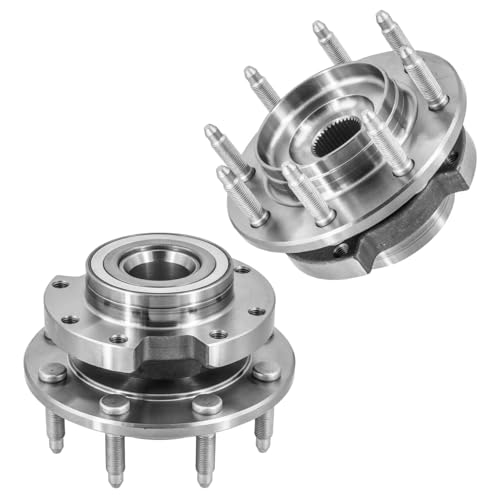 Image of Detroit Axle - Rear Wheel Bearing Hubs for 2003-2004 Chevrolet Silverado 2500 GMC Sierra 2500, 2003-2005 Silverado 2500 HD Sierra 2500 HD, Suburban 2500, Wheel Bearing Hubs Assembly Replacement