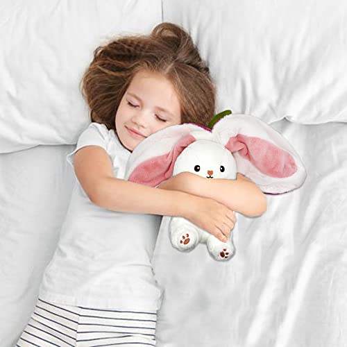 Youblek Bunny Stuffed Animal,Reversible Carrot Strawberry Bunny Plush Doll With Zipper Cute Soft Rabbit Toys Pillow Decoration For Kids And Adults Easter Gifts (Strawberry, 7.09 Inches) #TOP2