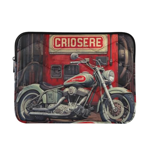 Funda para portátil 13-14 pulgadas impermeable estilo motocicleta
