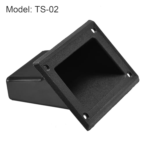 Manija empotrable para altavoz uxcell con tornillos pack de 2 asas de repuesto negras 5