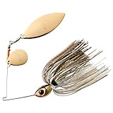 BOOYAH Blade Spinner-Bait Bass Fishing Lure, Gold Shiner, Tandem (1/2 oz)