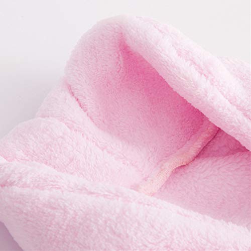 KESYOO Roupão de banho de algodão puro espesso para bebês recém-nascidos (rosa, adequado para 0 a 1