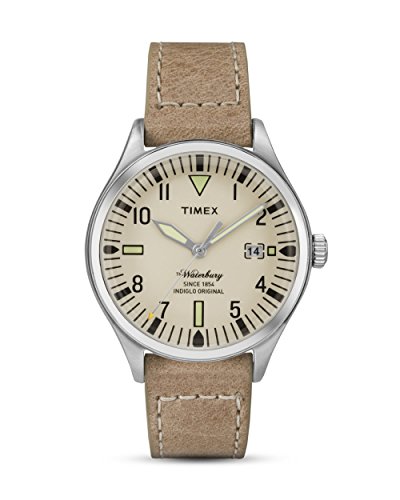 Preisvergleich Produktbild Timex Herren Analog Quarz Uhr mit Leder Armband TW2P84500