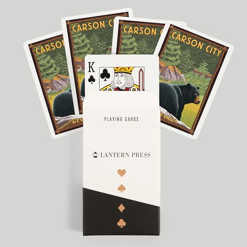 Lantern Press Carson City, Nevada, Naipes Póker 52 cartas miniatura 6