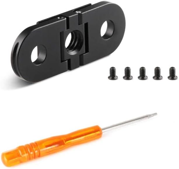 HSU Replacement Folding Fingers Compatible with Go Pro Hero 9 Hero 8 Black Max, Replacement Adapter Mount with 1/4 Tripod Connector Port for Housing Handle Monopod Mount