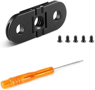 HSU Replacement Folding Fingers Compatible with Go Pro Hero 12 Hero 11 Hero 10 Hero 9 Hero 8 Black Max, Replacement Adapter Mount with 1/4 Tripod Connector Port for Housing Handle Monopod Mount