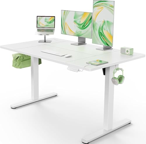 Image of Marsail Electric Standing Desk 160 x 80 cm, Height Adjustable Sit Stand Desk with USB-A Charging Port, 4 Memory Presets, Stable Lift System, Cable Management, Storage Hooks, Supports up to 80 kg