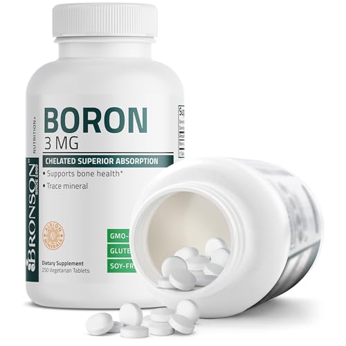 image for Bronson Boron 3 MG Chelated Superior Absorption Supports Bone Health T