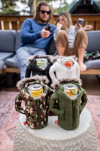 Puffin - The Pahka Beverage Parka, Insulated Skinny Can Cooler, Camo #TOP4