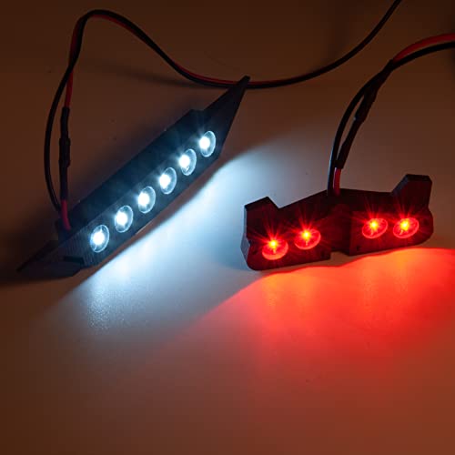 Arfiowwy Rc Front Rear Led Light Headlights Taillights Set For Trx Slash 1/10 4X4 2Wd Vxl Rc Crawler Car #TOP3