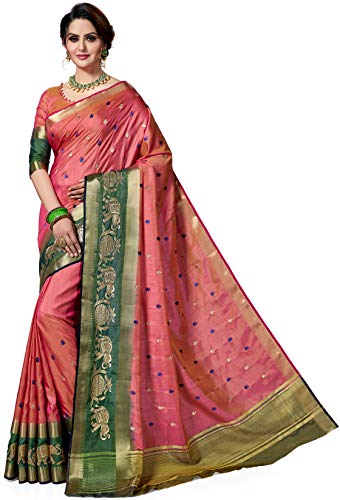 Image of MSRETAIL Silk Saree with Blouse Piece