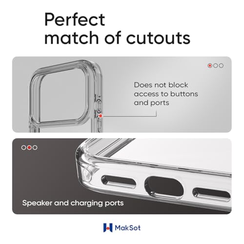Coque iPhone 17 Air Maksot transparente antichoc en polycarbonate rigide - 4