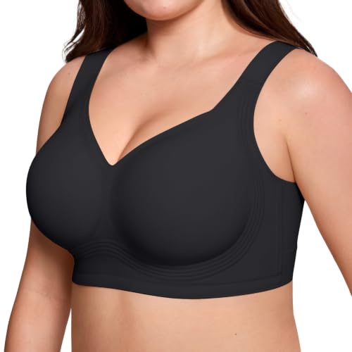 ProKloud Jelly Bras for Plus Size Women Wireless Full Coverage No Underwire
