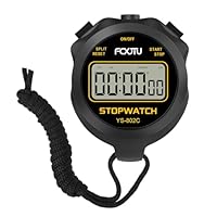 FCXJTU Einfacher digitaler Sport-Stoppuhr-Timer, Keine Glocken, Keine Uhr, kein Alarm, einfache Grundbedienung, lautlos, EIN/Aus, Reine Stoppuhr für Schwimmtraining, Lauftraining, Kinder, Trainer