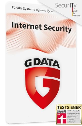 G DATA Internet Security 2024 | 3 Geräte | 1 Jahr | für PC, Mac, Android, iOS | zukünftige Updates...