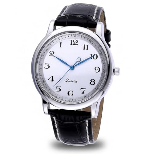 Montre inversée pour hommes mouvement quartz aiguilles sens inverse et bracelet alliage