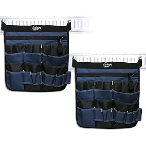 ANLU LOAD E Track Hanging Tool Organizer,Wall Hanging Tool Organizer,E Track Accessories for Flatbed Enclosed Trailers,Garages,Tool Room.2PACK Cover