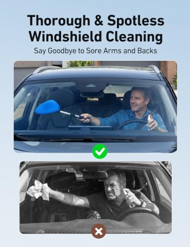 AstroAI 21" Extra-Long Windshield Cleaner Tool & Car Interior Detailing Kit - Image 5