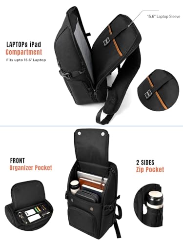 B'CODE Store B'CODE Atlas 15.6 Inch Laptop Backpack - Image 5