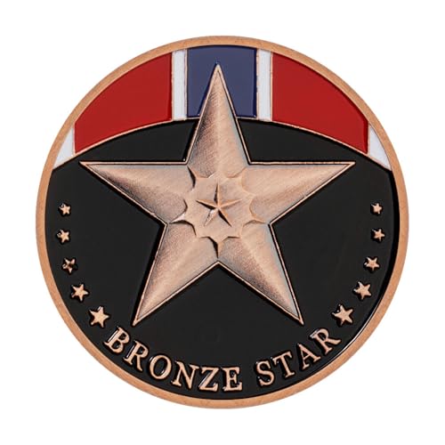 Moneda de Desafío Estrella de Bronce Americana miniatura 1