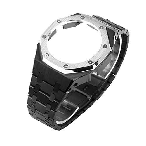 Lunette de montre GA2100 et sangle en métal or rose pour G-Shock