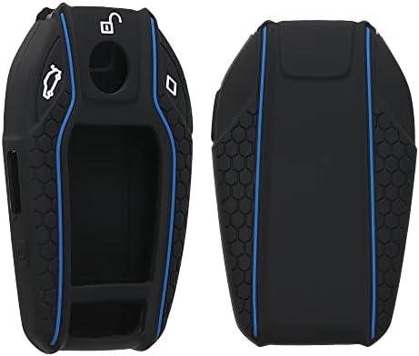 kwmobile Key Cover Compatible with BMW - Black/Blue