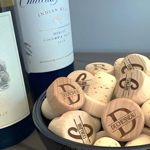 Tapones de madera personalizados para botellas de vino con corcho natural 7
