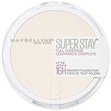 Maybelline New York Super Stay Full Coverage Powder Foundation Makeup, 102 Fair Porcelain, 0.18 Oz