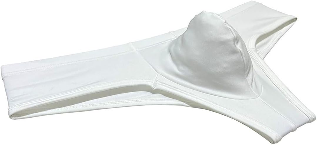 Men's Skin Feel Thong Boxers Underwear String Crotch Trunks Pouch Cheeky Bikini Briefs Athletic Underpants - Image 4