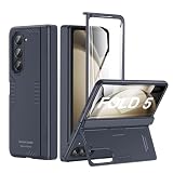 Picture of for Samsung Z Fold 5 Phone Case: [Hidden Kickstand][Wireless Charging]Slim Hinge Protection lightweight Stand Case with Screen Protector- Protective Phone Cover for Samsung Galaxy Z Fold 5 5G 2023