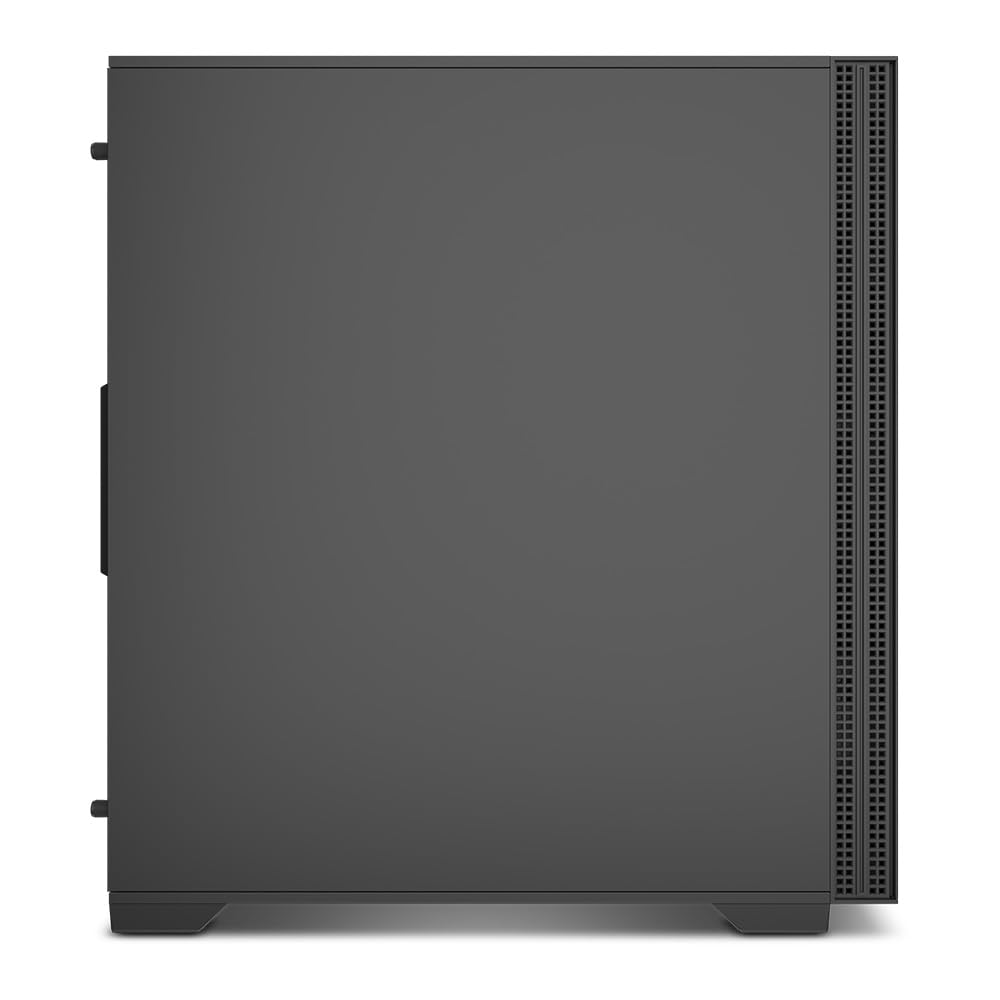 Zolyd Noct Caja PC ATX Silenciosa, Diseño Minimalista con Aislamiento Acústico, Compatible ATX/Micro-ATX/Mini-ITX, 3 Ventiladores Incluidos, Soporte Refrigeración Líquida 360 mm, USB-C, Negro