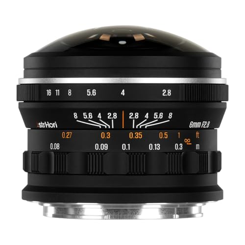 AstrHori 6mm F2.8 �~�����჌���Y 220°���L�p �t���T�C�Y�Ή� Z�}�E���g �j�R��Z�݊� MF�i�}�j���A���t�H�[�J�X�j ����a �u���b�N (2�N�ۏؕt) (�������K�i)
