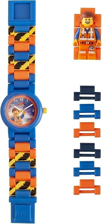 Image of LEGO Unisex Child Quartz Multicolor Dial, Multicolour Band Watch, Analogue Classic Display and Plastic Strap