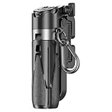 Treppiede per telefono, regolabile a 360° per mini selfie con telecomando, supporto portatile in lega di alluminio per vlog da viaggio