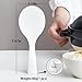 FireKylin 2 Pcs Plastic Rice Paddle,Non Stick Standing Rice Spoon Scooper Spatula,Heat Resistant Rice Cooker Spoon (White)
