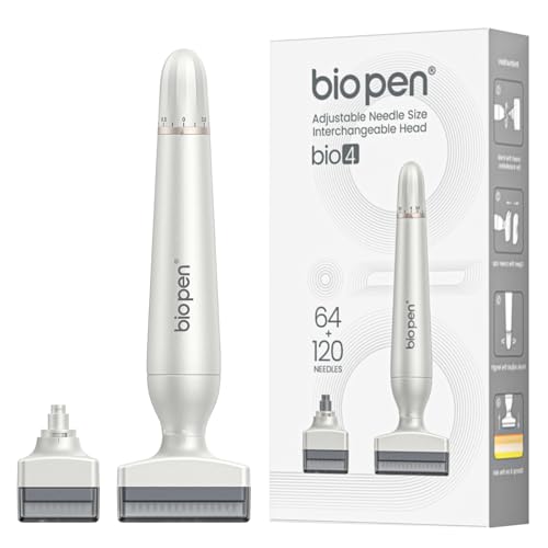 Derma Stamp 2 in 1 Upgrade 2025 Austauschbare Köpfe 64 Pins + 120 Pins | 03 0 mm Einstellbar Dermastamp Microneedling | Gegen Haarausdünnung| Perfektes Thanksgiving- & Weihnachtsgeschenk (bio 4)