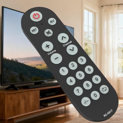 Upgraded Big Buttons Universal TV Remote with Backlit, Learning I...