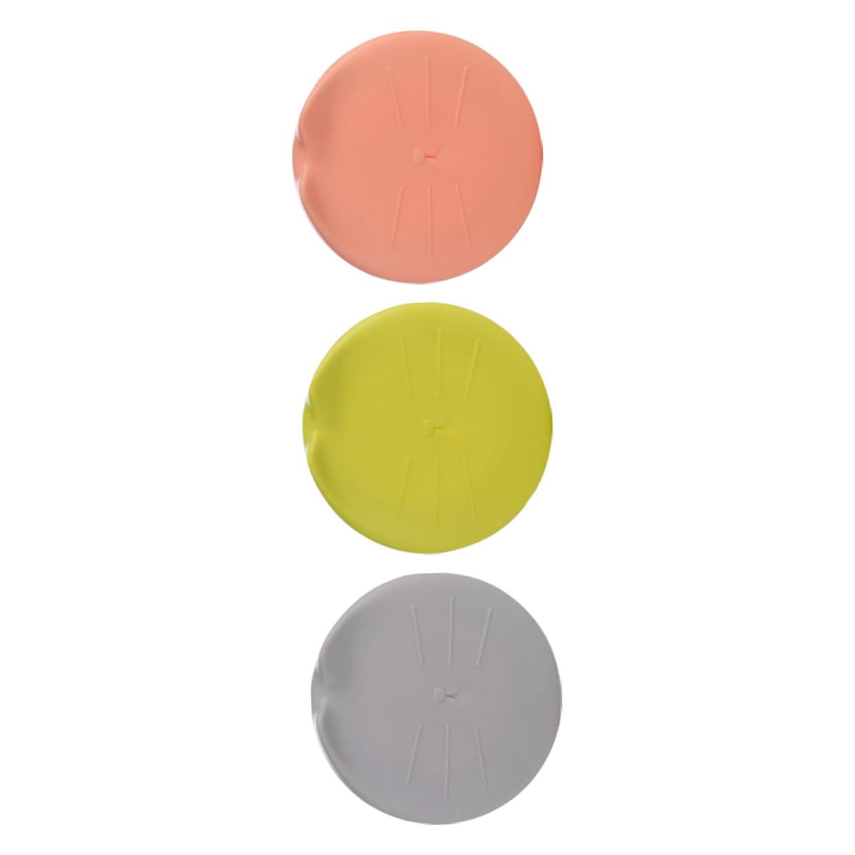 Hemoton 3Pcs Soft Cat Food Can Covers Adorable Pet Food Can Sealing Lids with Ears Flexible and Easy to Use Prevents Spills