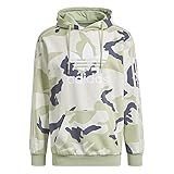 capucha adidas verde negro Puños y cintura acanalados adidas Sudadera con capucha de camuflaje., Camo de arena., M
