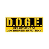 D.O.G.E. Sticker - Department of Government Efficiency Doge Parody Decal, Funny Elon Musk Political Vinyl Sticker for Cars, Laptops, Water Bottles - Durable, Weatherproof, Easy to Apply (1)